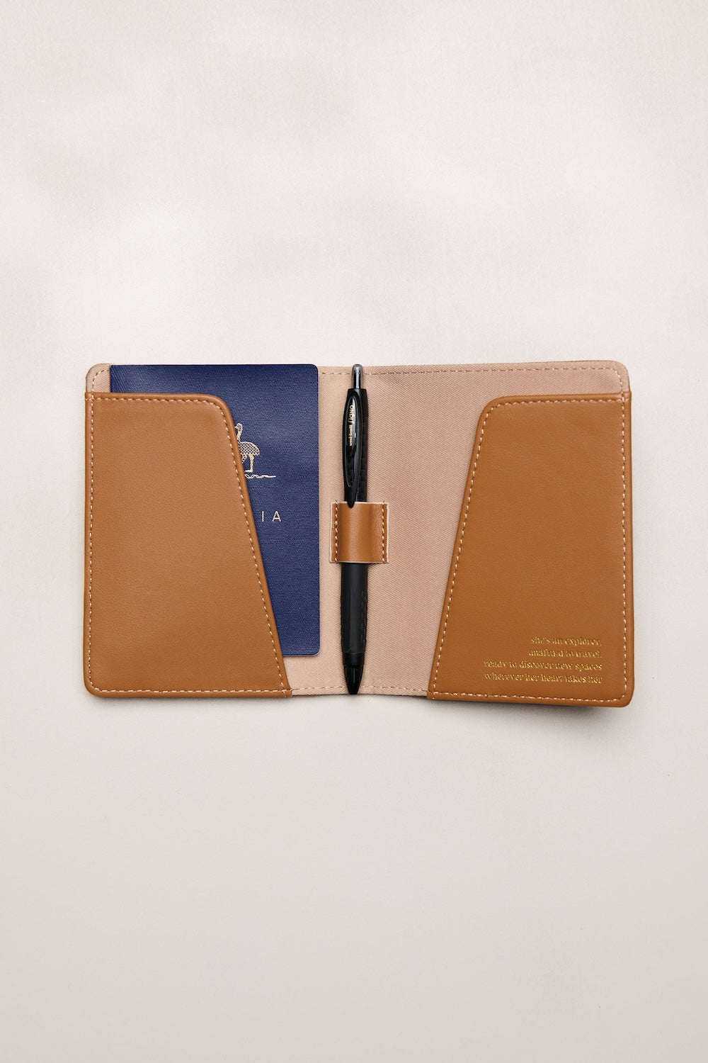 Tan Heiych passport wallet with card slots