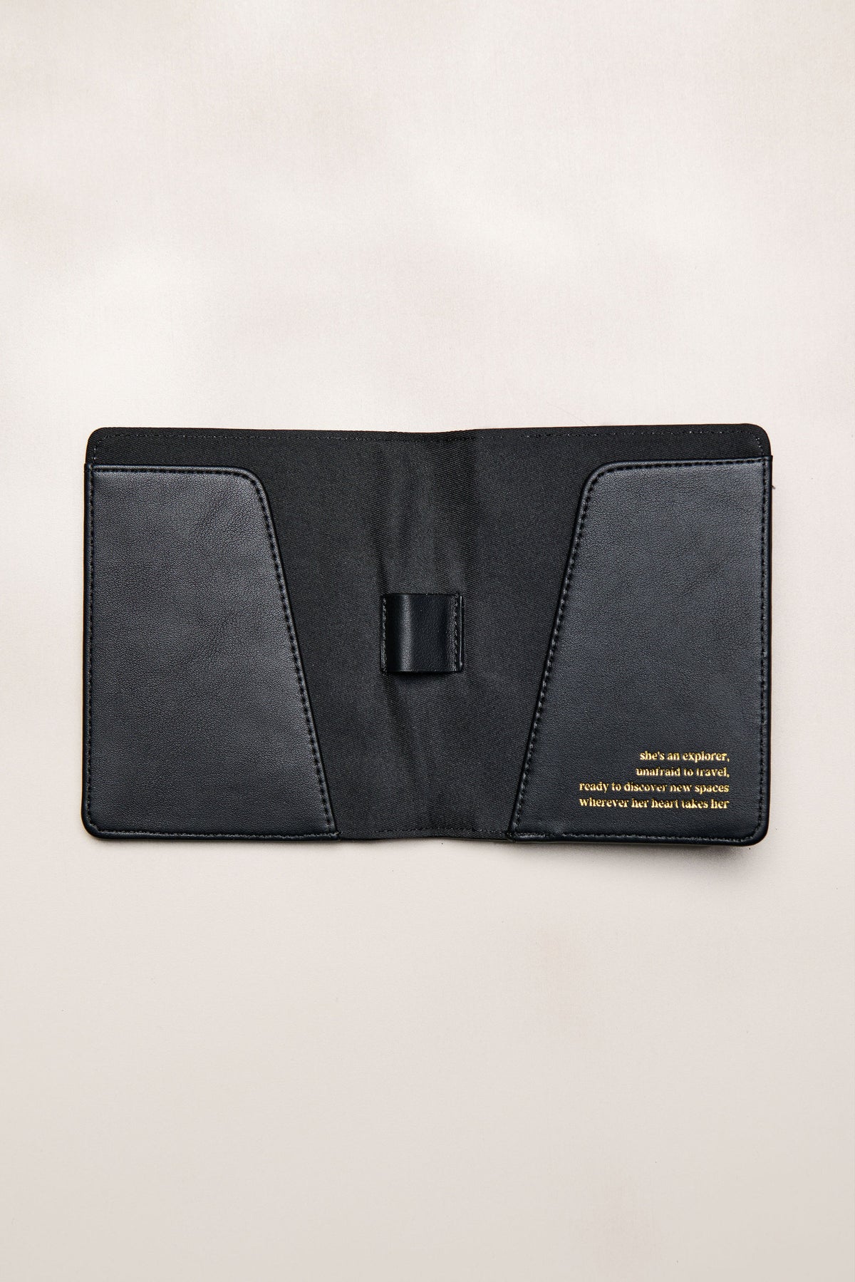 Black Heiych passport wallet with card slots