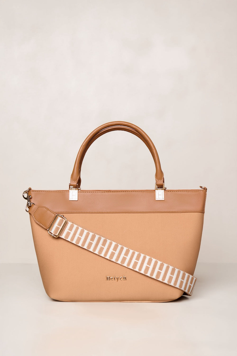 Tan H-Strap adjustable crossbody strap