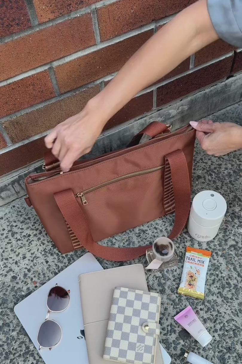 Cognac Mini H Commuter Packing